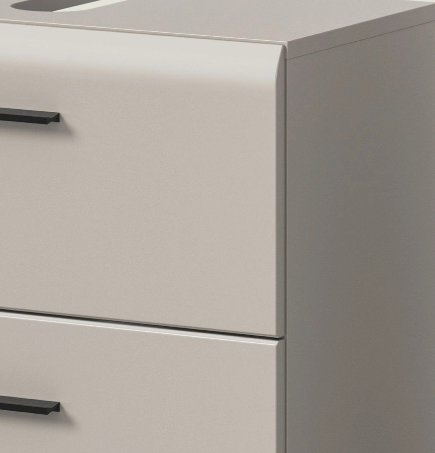 Waschbeckenunterschrank Cover in Kaschmir Sand, modern, matt, B: 60 cm, H: 55 cm, T: 30 cm - Bild 2