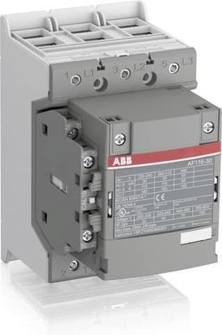 ABB AF116-30-11-12 Schütz mit 4 Schließern und 1 Öffner, 55kW, grau - Bild 1