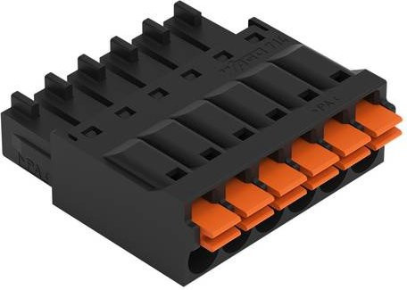 WAGO 714-110 Federleiste in Schwarz, 100 Stück - Bild 1
