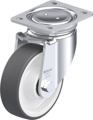 Blickle LUH-POTH 150K Lenkrolle in Grau und Weiß mit 150 mm Rad-Durchmesser und 500 kg Tragfähigkeit - Bild 1