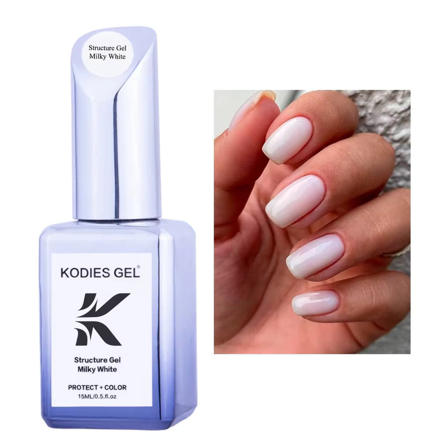 KODIES GEL Milky White Gel Nagellack, Glänzend - Bild 2