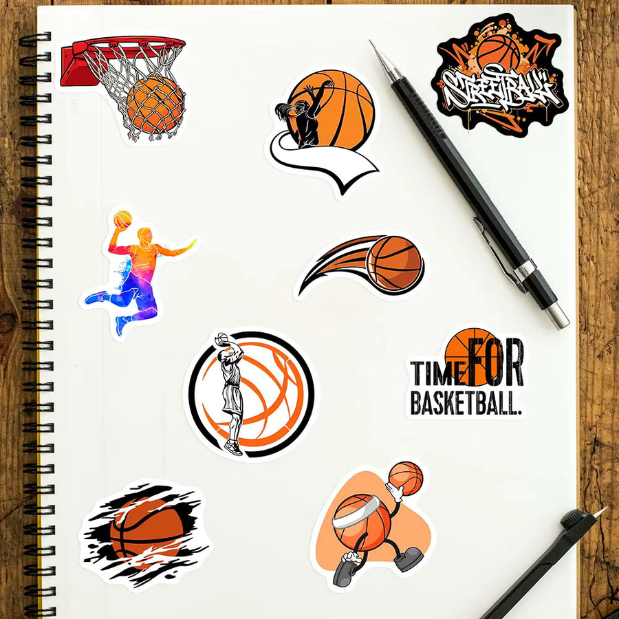 Wasserdichte Basketball Graffiti Aufkleber in Multicolor für Laptop, Telefon und Flaschen - Bild 3