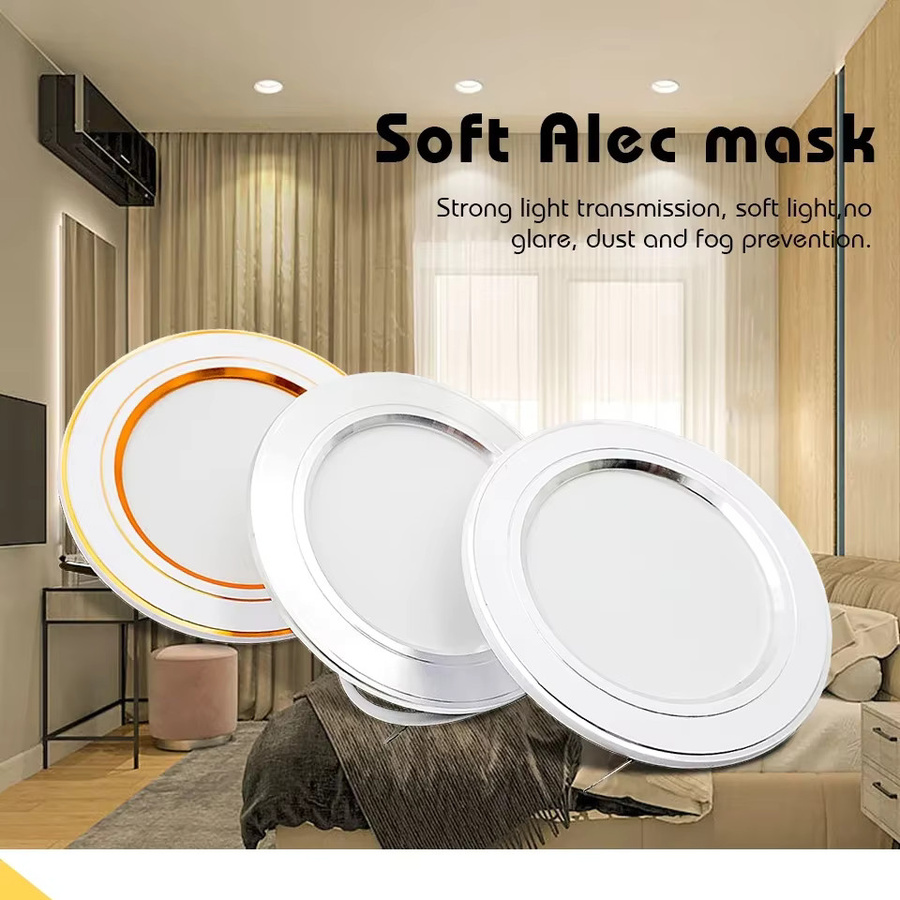 DEEMOPA 4er Set LED-Downlights Runde Einbau-Deckenleuchten in Weiß für Innenbeleuchtung - Bild 2