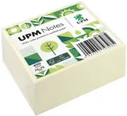 UPM Notes Haftnotizen in Gelb und Weiß, 400 Blatt, Breite: 7,5 cm, Höhe: 7,5 cm - Bild 1