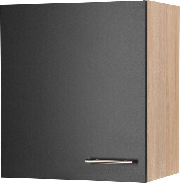Respekta Küchen-Oberschrank Merle Schwarz mit Soft-Close-Türen, B/H/T: 50 x 56,1 x 34,6 cm - Bild 3