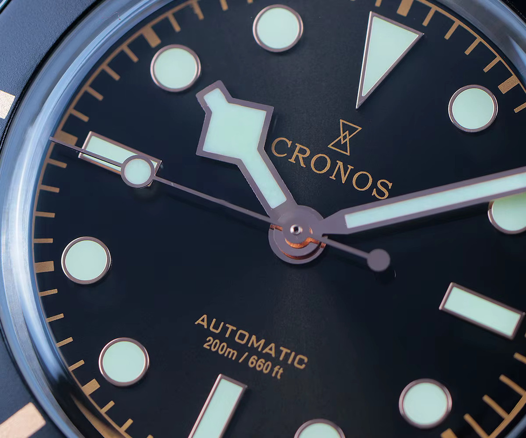 Cronos Taucheruhr, Automatik, Edelstahl, 39 mm, Aluminium-Lünette, Herren - Bild 3