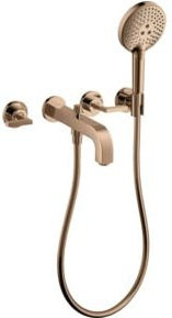 Hansgrohe Axor Citterio Fertigmontageset Wannenarm für die Wandmontage in Gold - Bild 1