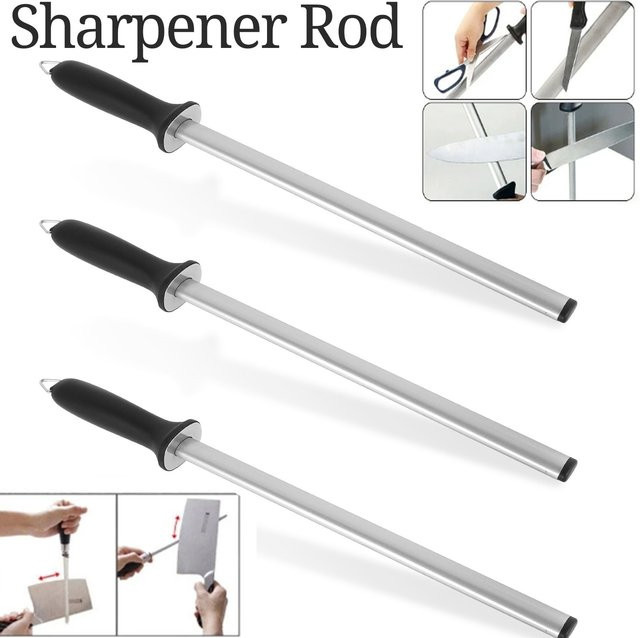 Messerwettschleifer Willstar mit Carbonstahl-Schleifstange und ABS-Griff in Silber - Bild 1