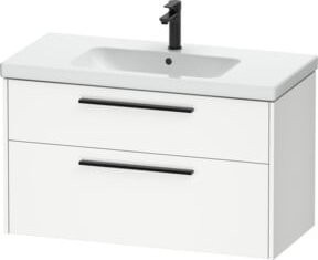 Duravit Waschtischunterschrank D-Code in Weiß Matt, Wandhängend, B/T/H: 98,4 x 55,5 x 46,0 cm - Bild 1