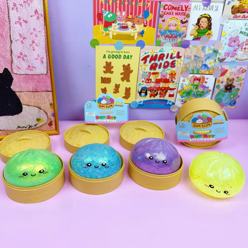 Bandai Xiaolongbao Squeeze Fidget Spielzeug, gold, multicolour - Bild 2