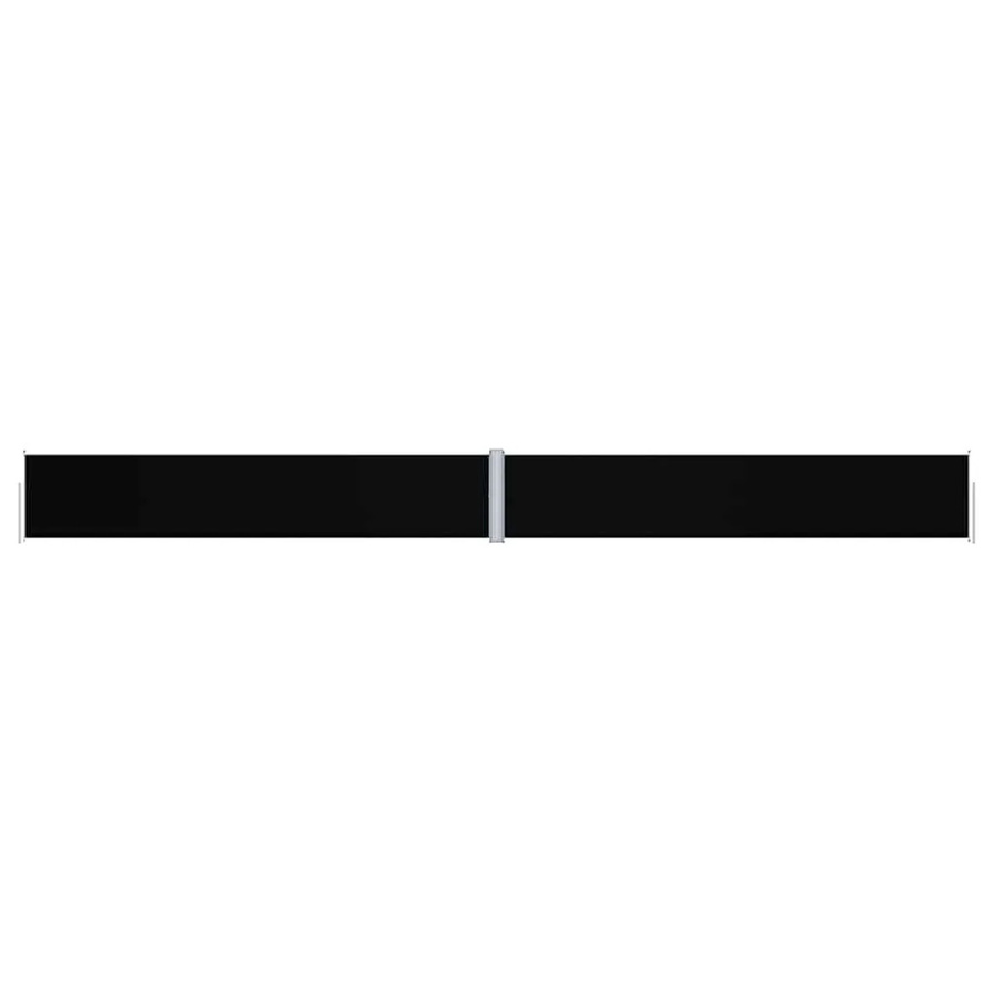 vidaXL Ausziehbare Seitenmarkise in Schwarz aus Polyester mit Stahl und Aluminium, B: 1200 cm, H: 117 cm - Bild 2