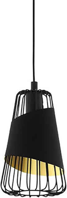 Eglo Pendelleuchte Austell 1-flammig in Schwarz und Gold, modern, B/T/H: 33 x 17 x 16,8 cm - Bild 1