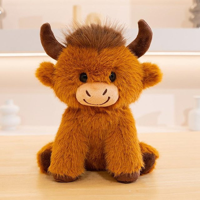 Kawaii PhD Hochlandrind Plüschtier, 25cm, ab 14 Jahre - Bild 1