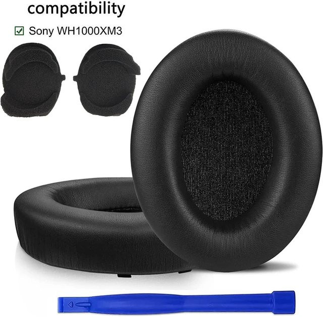 Ersatz-Ohrpolster für Sony WH-1000XM3 Kopfhörer in Silber, 1 Paar - Bild 1