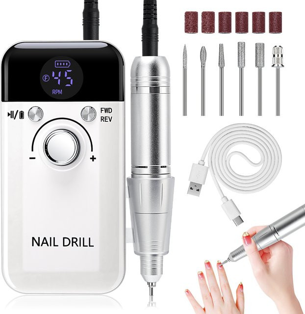 DianaBeauty V6-PINK Elektrische Nagelbohrmaschine, LCD-Display, Unisex - Bild 1