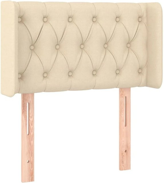 vidaXL LED Kopfteil in Beige mit USB-Ladeport und integrierter Beleuchtung, B/T/H: 83 x 16 x 78/88 cm - Bild 1