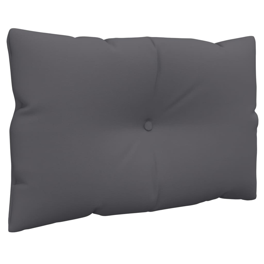 vidaXL Palettenkissen 2-teiliges Set Anthrazit aus wasserabweisendem Polyester, B/T/H: 61,5 x 60 x 61,5 cm - Bild 4