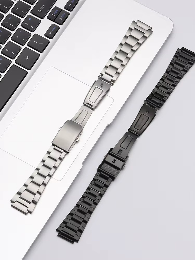 crazyband Uhrenarmband Edelstahl, Silber, 18 mm, Unisex - Bild 3