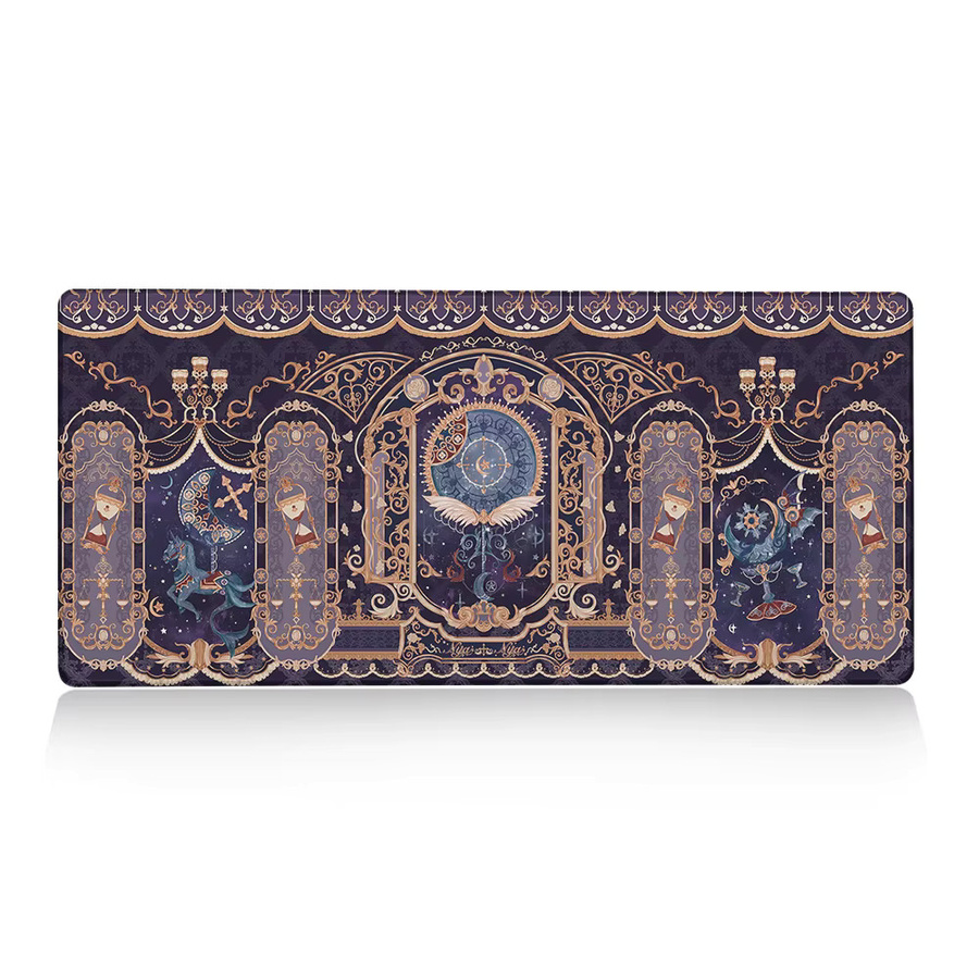 Riccu XXL Schreibtischunterlage Gaming Angel Demon Tarot Design, rutschfestes Mauspad in Multicolour, B/T: 80 x 40 cm - Bild 4