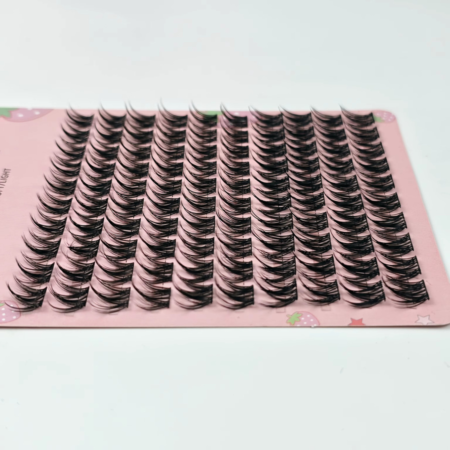 100 Stück Wimpernstränge, 12 mm, CC-Krümmung, Black, Unisex - Bild 2