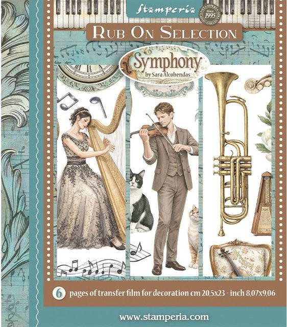 Stamperia XL Rub On Sortiment Symphony - Bild 1