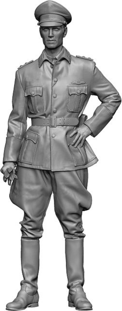Offizier, Resin-Modellfigur Soldat, Militär, unmontierter und unbemalter Bausatz, 1/35 - Bild 1