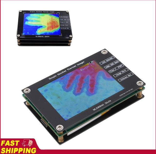KKMOON Digitale Infrarot-Bildgebungskamera mit 2,8-Zoll-LCD-Bildschirm und Wärmebildfunktion, Schwarz, Messbereich -40 ℃ bis 300 ℃ - Bild 1