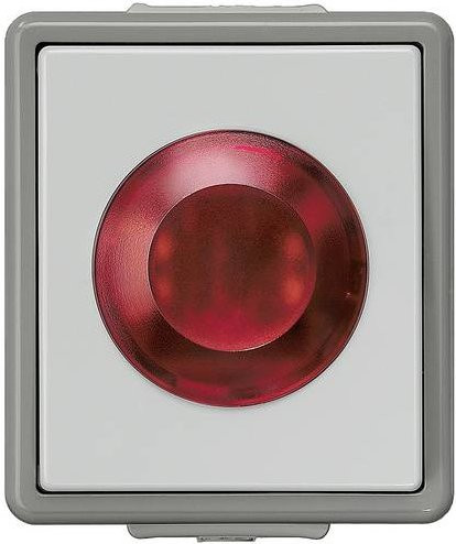 Siemens DELTA AP Lichtsignal IP44 Weiß 5TD4780 B: 6,6 cm, H: 7,5 cm - Bild 1