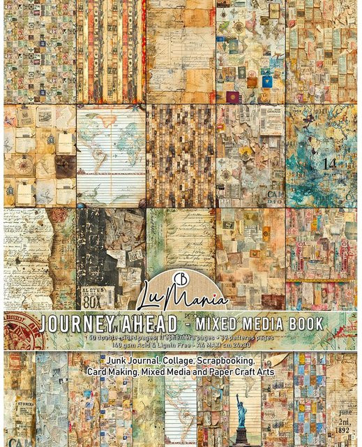 Ciao Bella Mixed Media Buch Journey Ahead in Multicolor, A4 - Bild 1