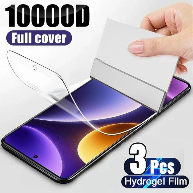 3er-Pack Hydrogel Displayschutzfolie für Oppo Reno12, Reno12 Pro und Reno12 F (4G/5G), transparent - Bild 1