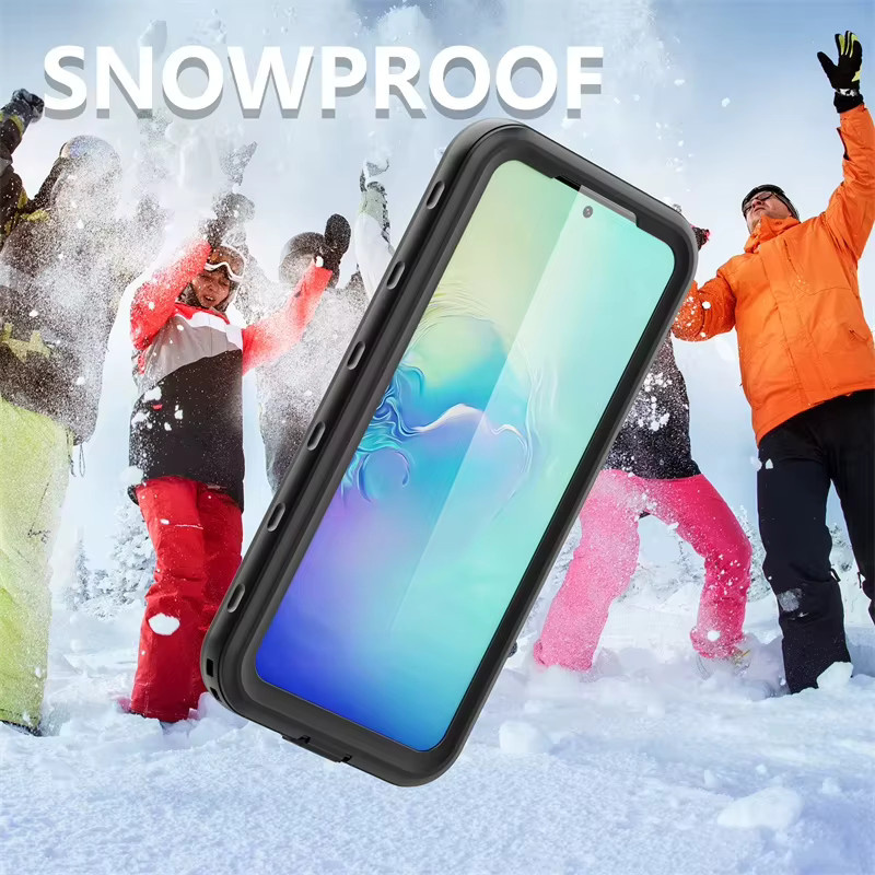 Wasserdichte und stoßfeste Handyhülle für Samsung Galaxy A17 A16 A57 A54 A53 A55 A56 A35 A36 A25 A26 in Schwarz mit IP68 Schutz für Outdoor-Sport und Tauchen - Bild 4