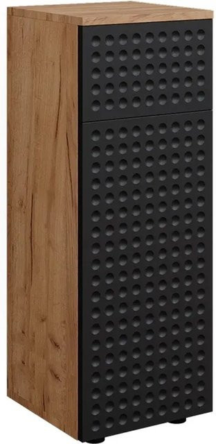 Vicco Midischrank Irma Badezimmer in Eiche und Anthrazit mit 1 Schublade und 2 Fächern B/T/H: 30 x 30 x 81 cm - Bild 2