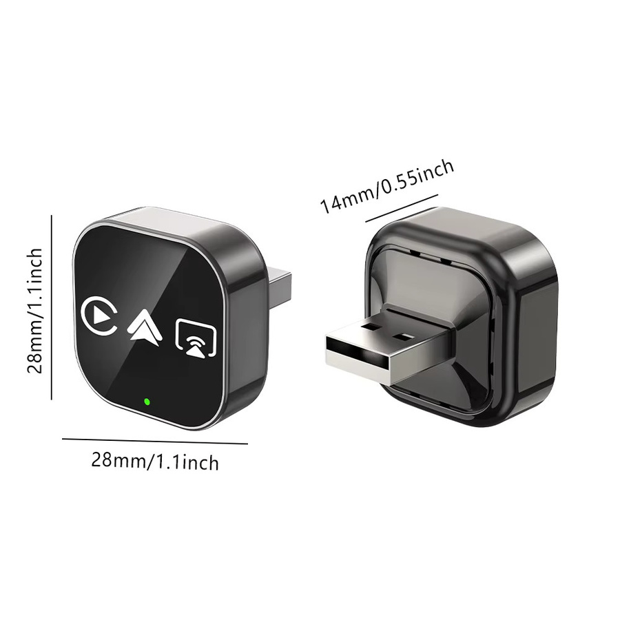 CarRocket 4-in-1 Wireless CarPlay Adapter für Apple Mirror Link und Android Auto, Schwarz - Bild 6