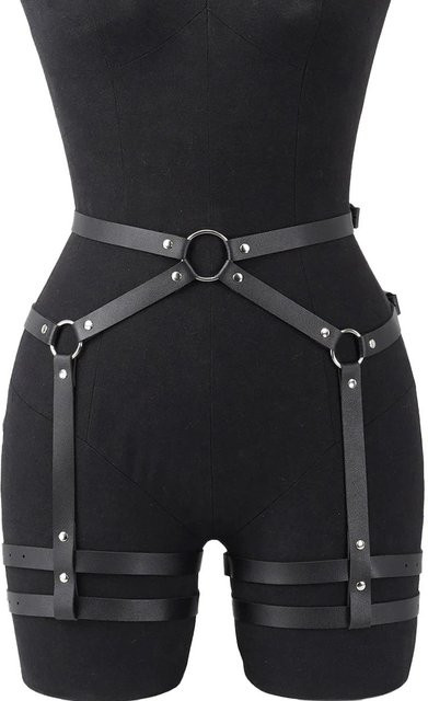 YIRAN Beingeschirre, PU-Leder, gray, Damen - Bild 1