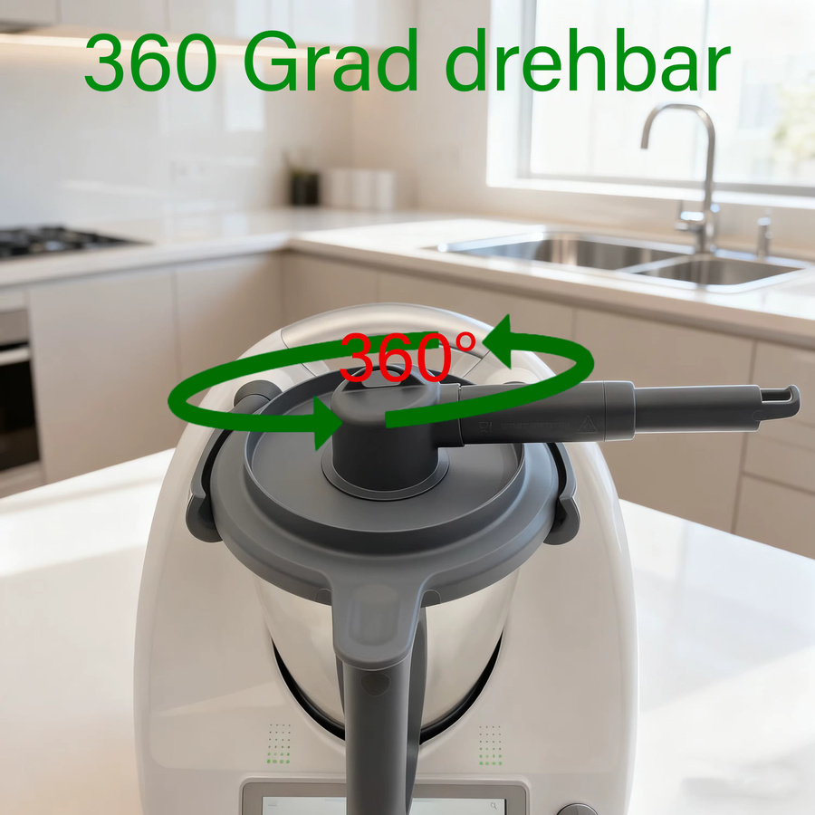 Vorwerk Dampfumleiter für Thermomix TM31 TM5 TM6, Hitzebeständiger Dampfabweiser zum Schutz deines Küchenschranks - Bild 5