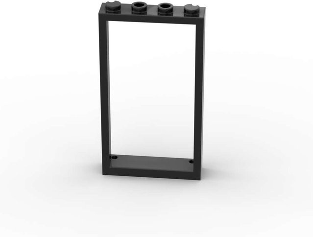 ixBricks 10-teiliges Set Türrahmen 1x4x6 Bausteine Bausatz mit 2 Löchern - Bild 1