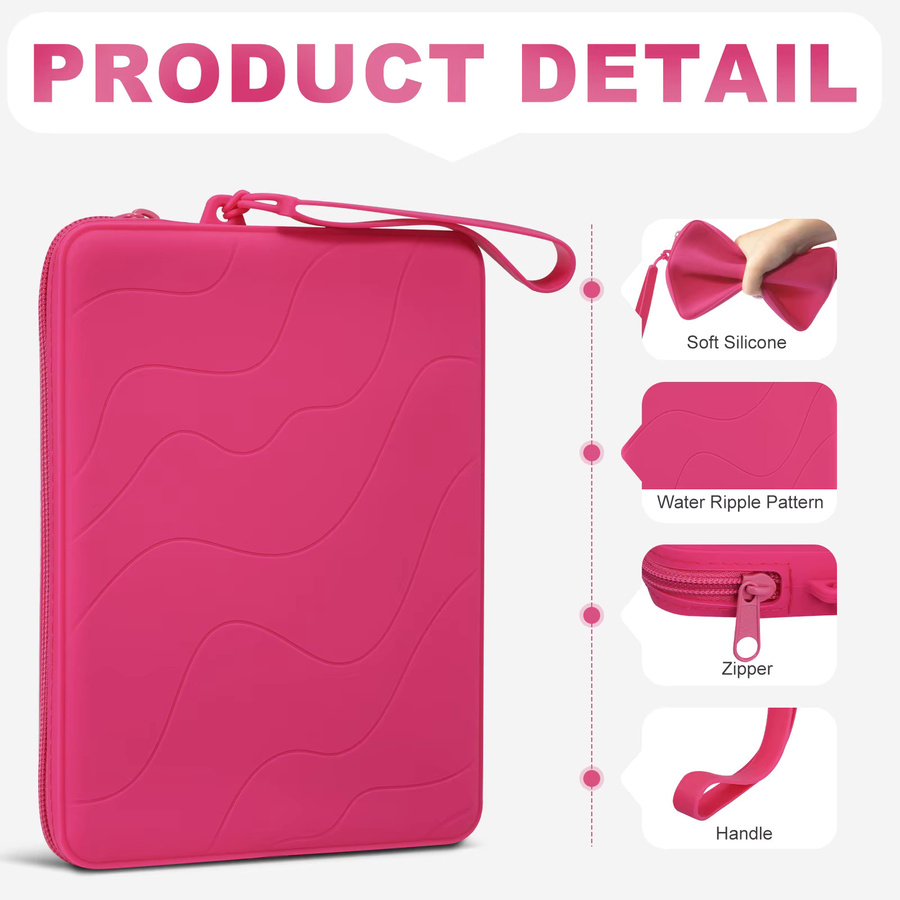 Silikonkupplung in Pink für 6-7 Zoll E-Reader wie Kindle Paperwhite, Kindle Colorsoft Signature Edition, Kobo und Nook - Bild 3