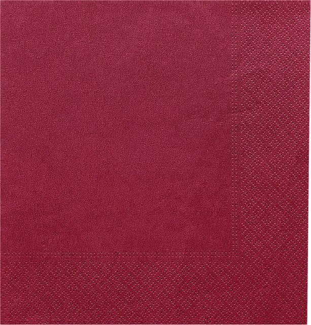 GARCIA DE POU Papierserviette 2-lagig, Farbe: Rot, 100 Stück - Bild 1