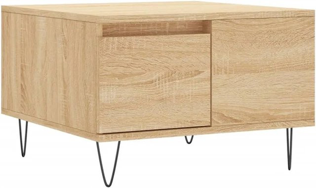 vidaXL Couchtisch modern in Sonoma-Eiche, quadratisch, B/T/H: 55 x 55 x 36,5 cm - Bild 1