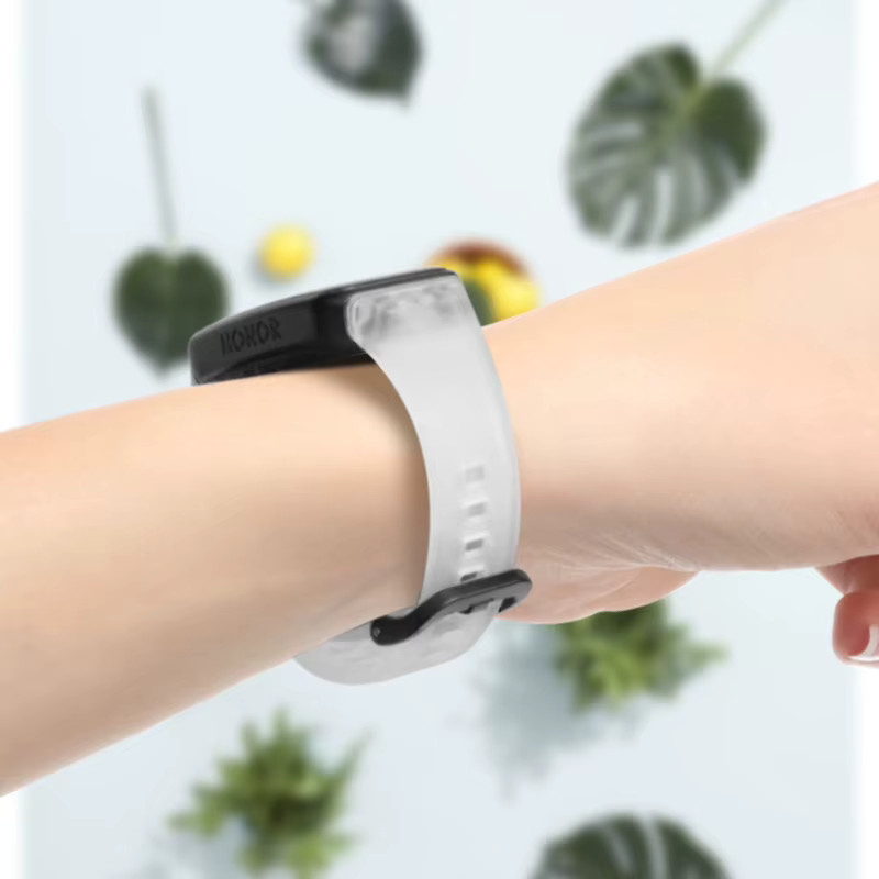 Uhrenarmband Silikon, Weiß, Unisex - Bild 2