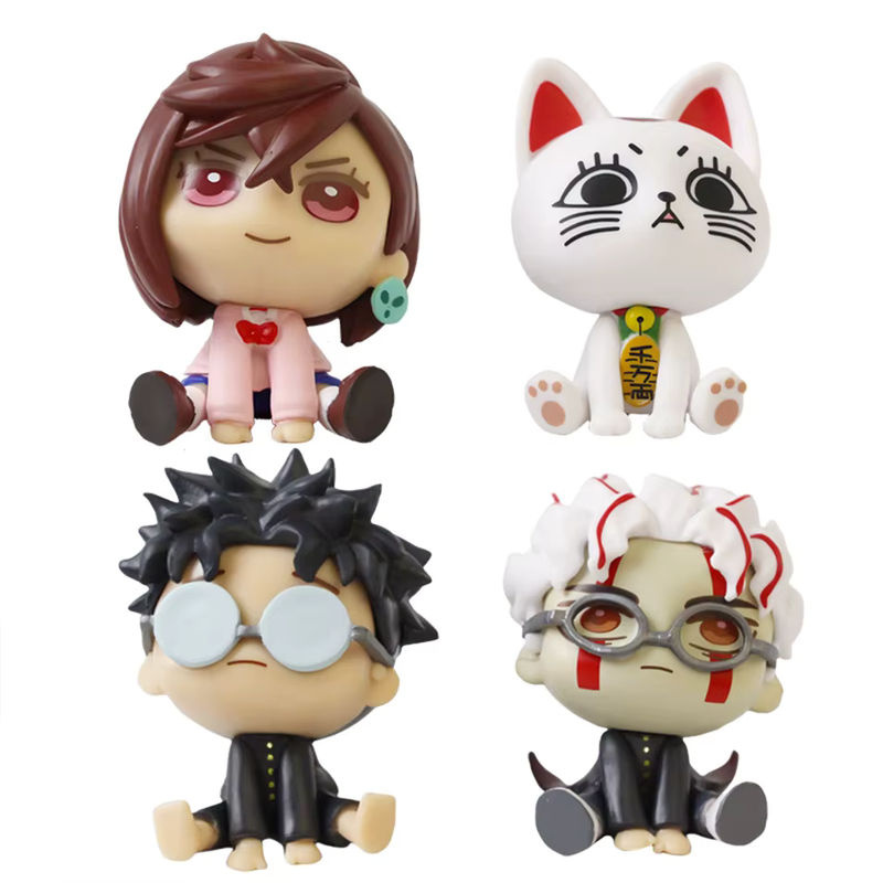 4-teiliges DanDadan Anime Actionfiguren-Set von Bandai, mehrfarbige PVC-Figuren von Momo Ayase und Okarun zur Dekoration - Bild 4