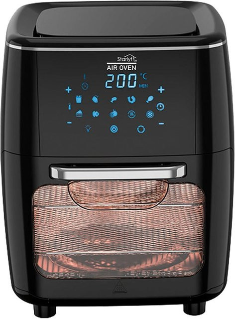 Starlyf Heißluftfritteuse XL Air Oven 3in1 mit Drehspieß und Digitalanzeige, Schwarz - Bild 1