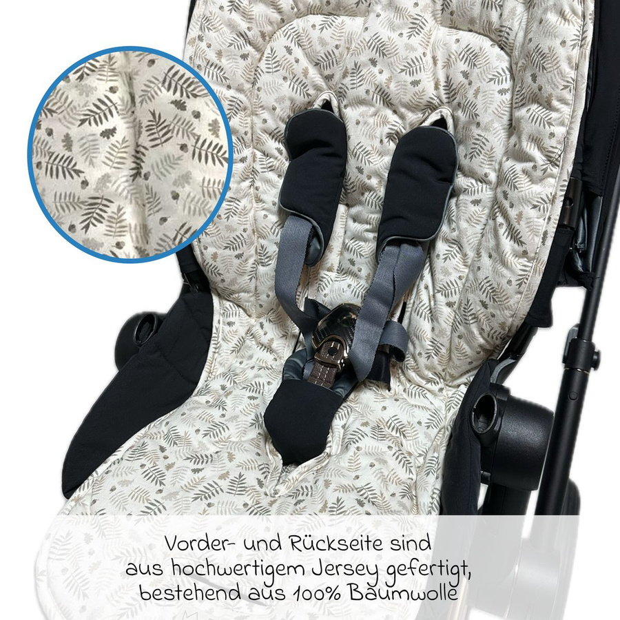 Kaiser Sommer-Einlage Jersey für Kinderwagen in Forrest Cream - Bild 2