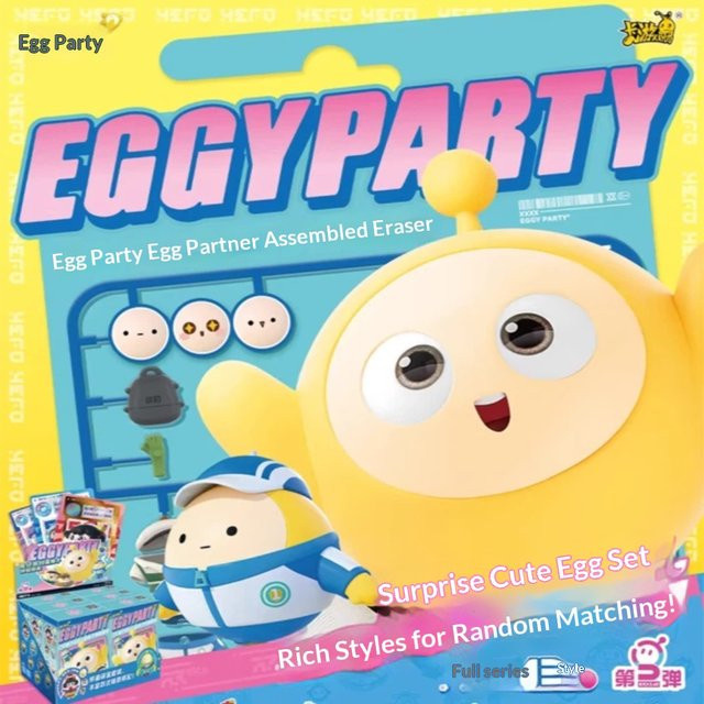 Kayou Eggy Party Blind Box Serie 2, Gummi-Ei-Figur, Sammelfigur, ab 8 Jahren - Bild 1