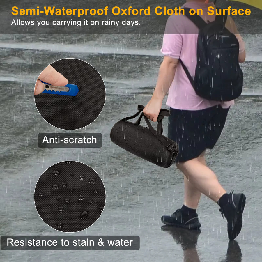 GUANGHE Aufbewahrungstasche für JBL Xtreme 3 und Xtreme 4, wasserdichte Reise-Tragetasche mit Hartschale, Schwarz - Bild 5