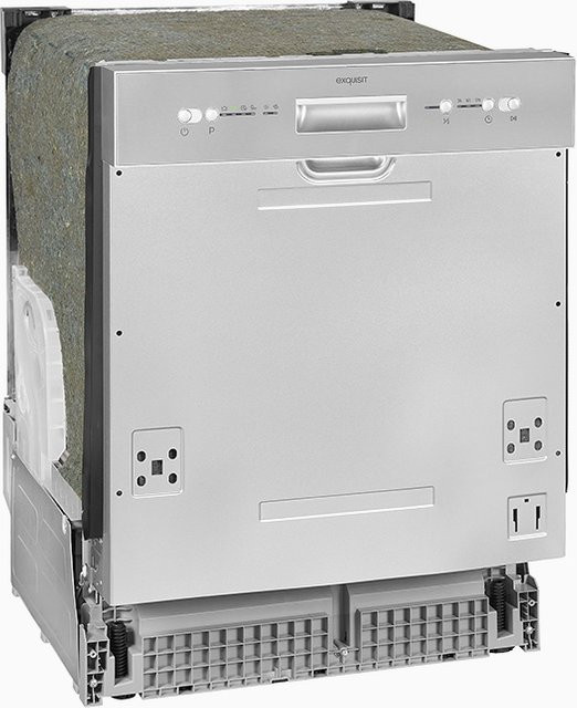 Integrierbarer Geschirrspüler Exquisit EGSP6012-EB-030E in Edelstahl-Optik, Breite: 60 cm - Bild 2