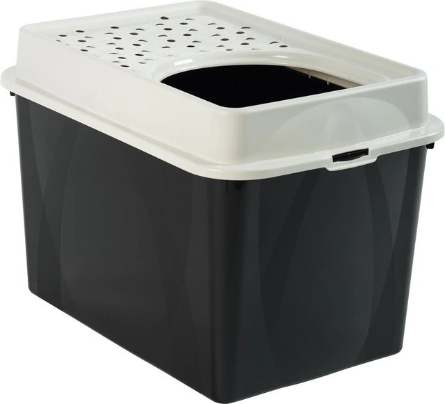 Rotho Katzentoilette Eco Berty Offen Schwarz - Bild 1