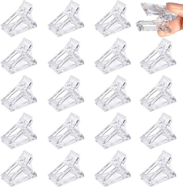 FLAZEA Nagelspitzen-Clips für Polygel-Nagelverlängerung, 10/20 Stück - Bild 1