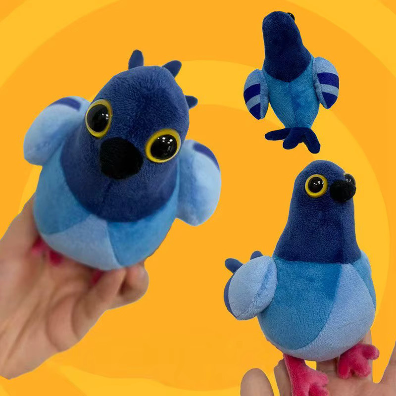 BOOKFONG Verrücktes Tauben-Spiel, Plüsch-Tauben Stofftier, Blau - Bild 2