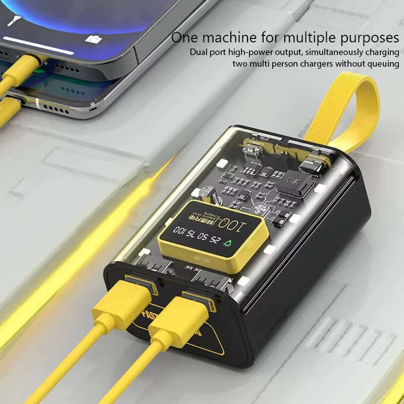 XMSJ Powerbank DIY Gehäuse für 3x 18650 Akkus mit Dual USB Ladung und Nachtlicht - Bild 4